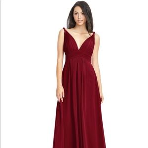 Floor Length Burgundy A-Line Dress💃🏻